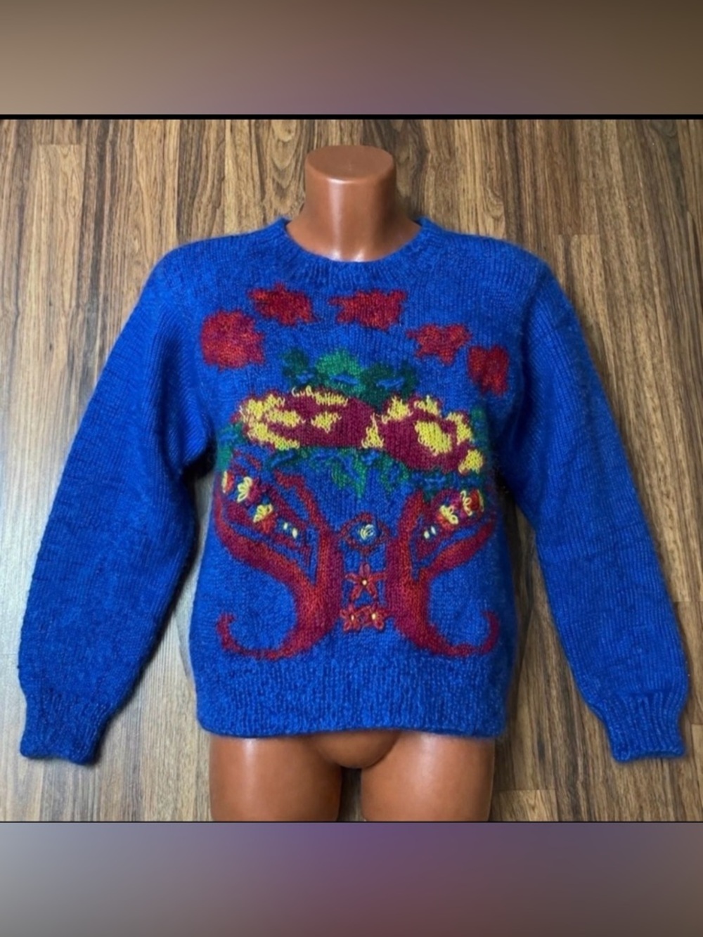 Vintage Lauren Cole mohair and acrylic sweater with crew neck SP
